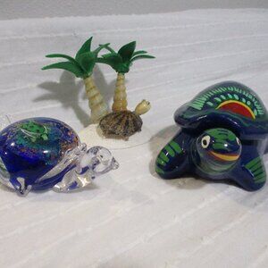 Vtg 1990s turtle decor bundle